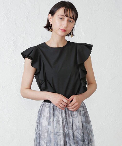 EPOCA THE SHOP(エポカザショップ)の「レースコンビラッフルスリーブブラウス(シャツ/ブラウス・レディース・ブラック/ブラウン系その他5・38)」の14枚目の写真