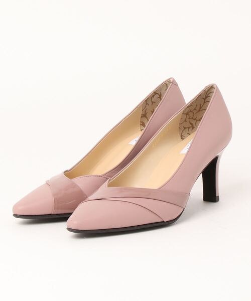 卑弥呼（ヒミコ）の「【Made in Japan】【撥水】エナメルコンビパンプス/623309（パンプス・レディース・ブラック/ベージュ/ピンク・22.5cm/23.5cm/24.5cm/23.0cm/24.0cm/25.0cm/22.0cm/21.5cm/25.5cm）」の6枚目の写真