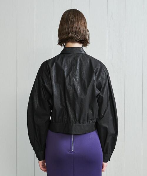 H　BEAUTY&YOUTH UNITED ARROWS（エイチビューティーアンドユースユナイテッドアローズ）の「＜H＞DOLMAN SHIRT/シャツ（シャツ/ブラウス・レディース・ブラック/ダークブラウン・FREE）」の5枚目の写真