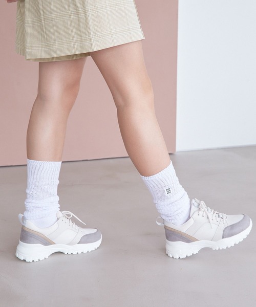 GLOBAL WORK(グローバルワーク)の「モテシャレ厚底スニーカー/AND YUA ANY/298180(スニーカー・キッズ・その他1/ホワイト・M/L)」の9枚目の写真