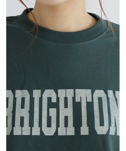 Samansa Mos2（サマンサ モスモス）の「レイヤード風Tシャツ（Tシャツ/カットソー・レディース・ベージュ/ネイビー/グリーン・ﾌﾘ-）」の19枚目の写真