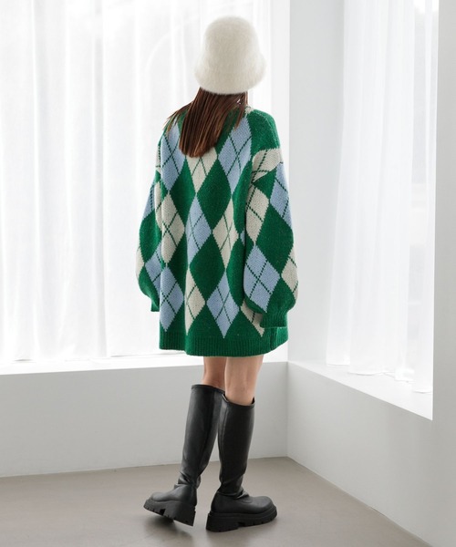 Heather(ヘザー)の「シャギーHAT 356614(ハット・レディース・ブラック/オフホワイト・ONE SIZE)」の4枚目の写真