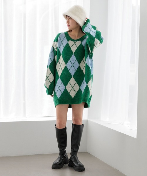 Heather(ヘザー)の「シャギーHAT 356614(ハット・レディース・ブラック/オフホワイト・ONE SIZE)」の5枚目の写真