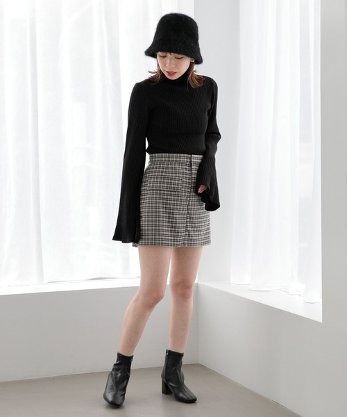 Heather(ヘザー)の「シャギーHAT 356614(ハット・レディース・ブラック/オフホワイト・ONE SIZE)」の6枚目の写真