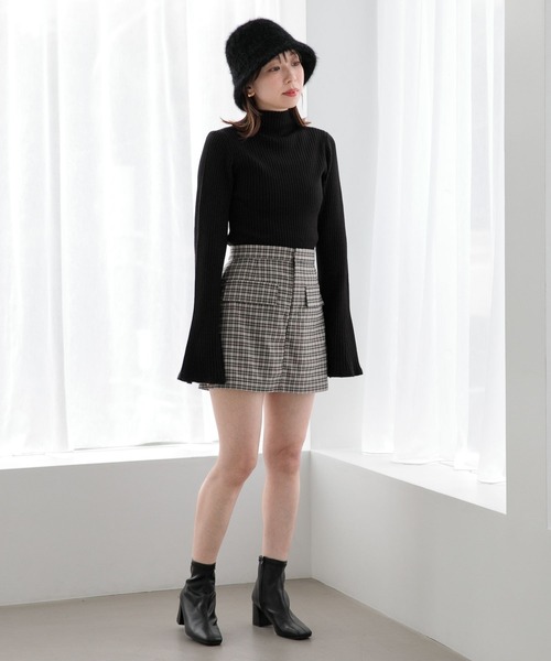 Heather(ヘザー)の「シャギーHAT 356614(ハット・レディース・ブラック/オフホワイト・ONE SIZE)」の7枚目の写真