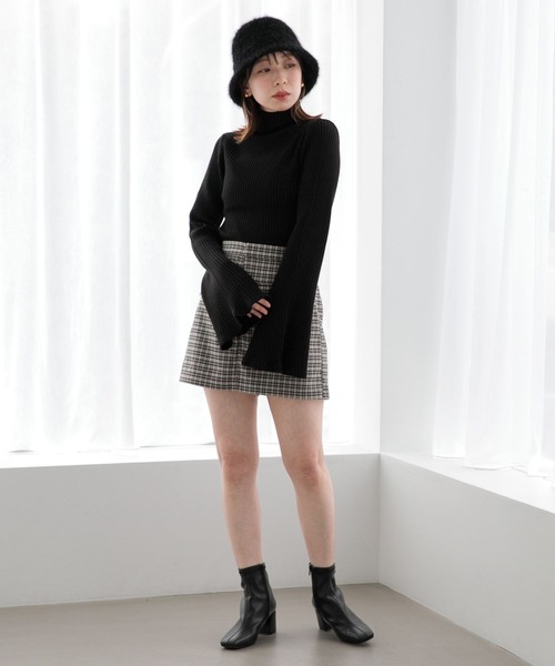 Heather(ヘザー)の「シャギーHAT 356614(ハット・レディース・ブラック/オフホワイト・ONE SIZE)」の8枚目の写真