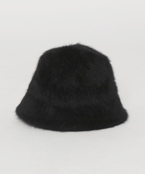 Heather(ヘザー)の「シャギーHAT 356614(ハット・レディース・ブラック/オフホワイト・ONE SIZE)」の13枚目の写真