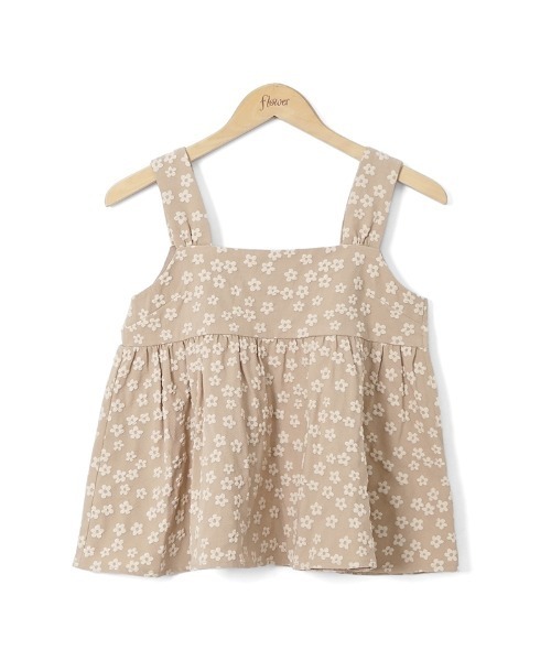 flower(フラワー)の「メニーブルームビスチェ(シャツ/ブラウス・レディース・ベージュ/ブラック・FREE)」の6枚目の写真