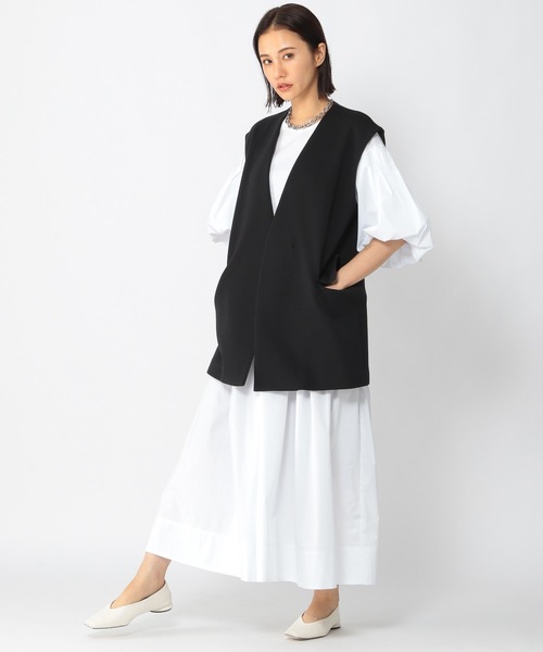 BARNYARDSTORM（バンヤードストーム）の「BARNYARDSTORM / ダンボールベスト（ベスト・レディース・ブラック/グレイッシュベージュ・FREE）」の4枚目の写真