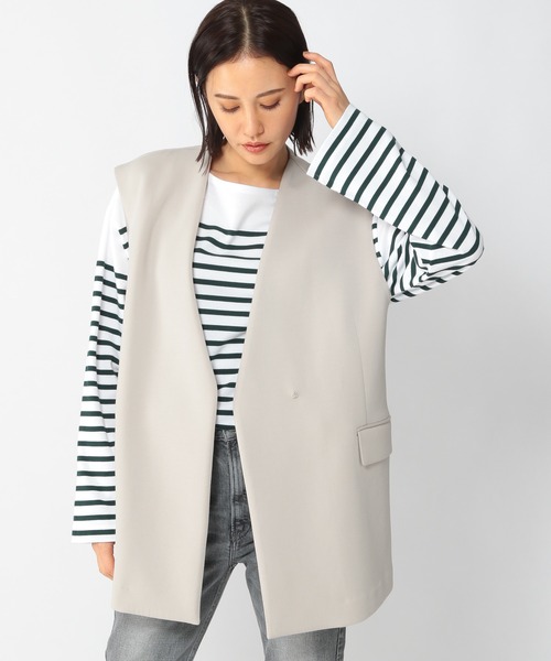 BARNYARDSTORM（バンヤードストーム）の「BARNYARDSTORM / ダンボールベスト（ベスト・レディース・ブラック/グレイッシュベージュ・FREE）」の8枚目の写真