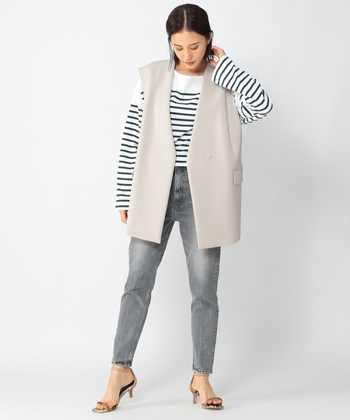 BARNYARDSTORM（バンヤードストーム）の「BARNYARDSTORM / ダンボールベスト（ベスト・レディース・ブラック/グレイッシュベージュ・FREE）」の10枚目の写真