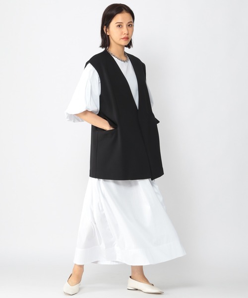 BARNYARDSTORM（バンヤードストーム）の「BARNYARDSTORM / ダンボールベスト（ベスト・レディース・ブラック/グレイッシュベージュ・FREE）」の6枚目の写真