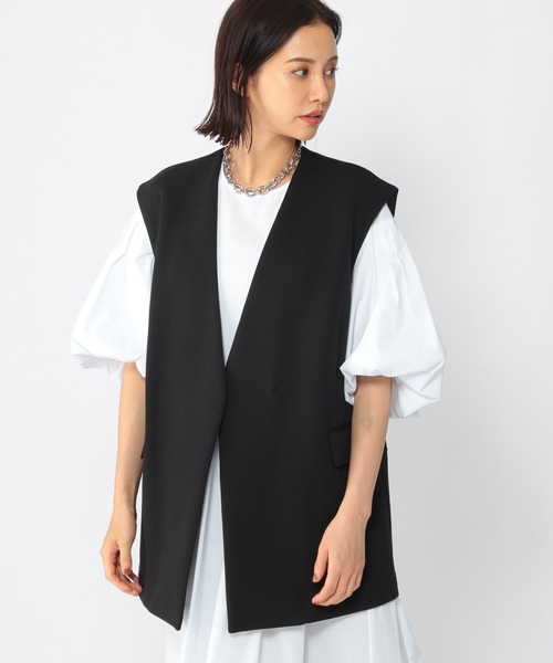 BARNYARDSTORM（バンヤードストーム）の「BARNYARDSTORM / ダンボールベスト（ベスト・レディース・ブラック/グレイッシュベージュ・FREE）」の13枚目の写真