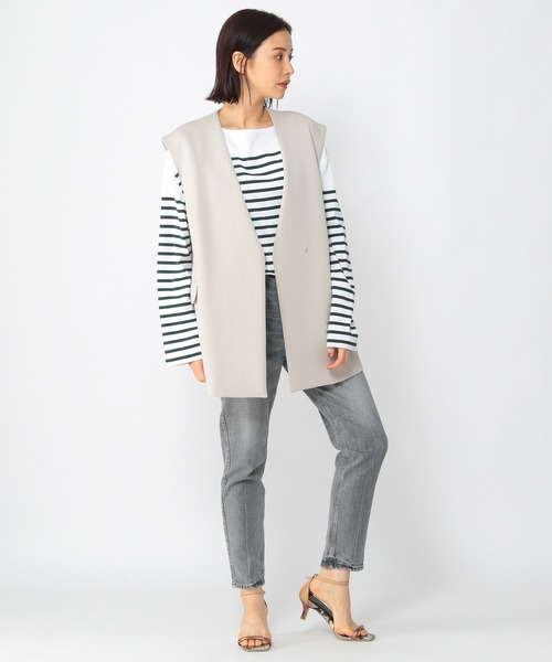 BARNYARDSTORM（バンヤードストーム）の「BARNYARDSTORM / ダンボールベスト（ベスト・レディース・ブラック/グレイッシュベージュ・FREE）」の14枚目の写真