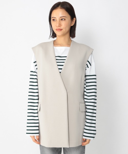 BARNYARDSTORM（バンヤードストーム）の「BARNYARDSTORM / ダンボールベスト（ベスト・レディース・ブラック/グレイッシュベージュ・FREE）」の15枚目の写真