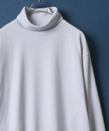 Ponte Fabric Turtleneck Shirt/エコポンチ タートルネックシャツ ハイネックシャツ モックネックシャツ