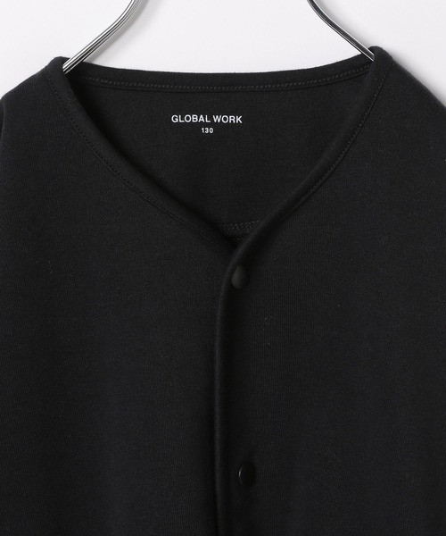 GLOBAL WORK(グローバルワーク)の「スナップボタンカットカーデ/295077(カーディガン/ボレロ・キッズ・ブラック/オフホワイト・110cm/140cm/150cm/100cm/120cm/130cm/160cm)」の13枚目の写真