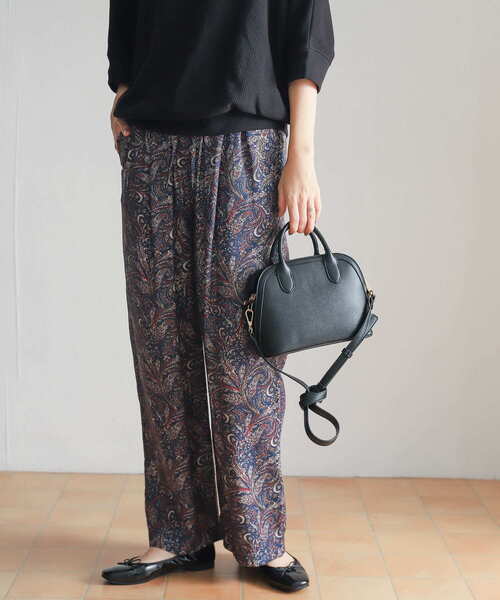 URBAN RESEARCH DOORS（アーバンリサーチドアーズ）の「ペイズリープリントパンツ（その他パンツ・レディース・ネイビー/ブラウン・MEDIUM）」の18枚目の写真