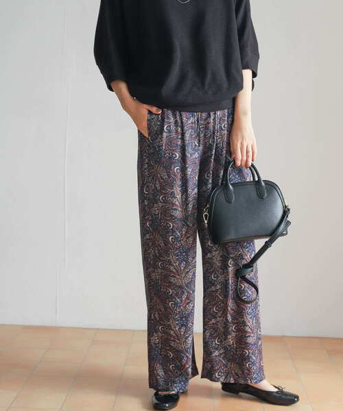 URBAN RESEARCH DOORS（アーバンリサーチドアーズ）の「ペイズリープリントパンツ（その他パンツ・レディース・ネイビー/ブラウン・MEDIUM）」の19枚目の写真