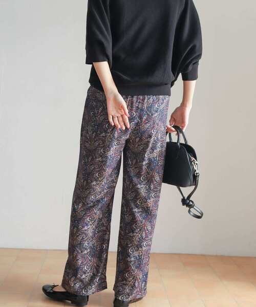 URBAN RESEARCH DOORS（アーバンリサーチドアーズ）の「ペイズリープリントパンツ（その他パンツ・レディース・ネイビー/ブラウン・MEDIUM）」の22枚目の写真