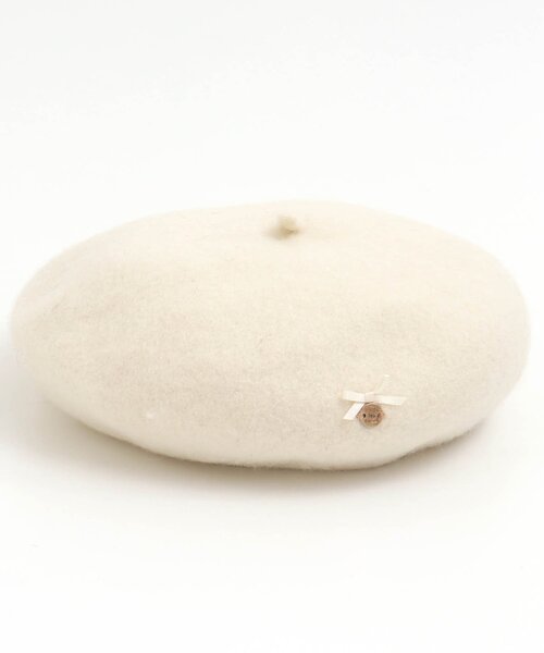 apres les cours（アプレレクール）の「フェルトベレー帽（ハンチング/ベレー帽・キッズ・ブラウン/レッド/アイボリー・50/54/58）」の2枚目の写真