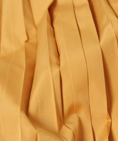 CIAOPANIC(チャオパニック)の「【Ciaopanic】 タフタ消しプリーツミモレ丈SK(スカート・レディース・ネイビー/イエロー・FREE)」の9枚目の写真