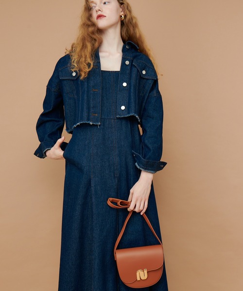 natural couture（ナチュラルクチュール）の「2022AWアイテム/オリジナル金具ハーフムーンバッグ（ショルダーバッグ・レディース・オレンジ/ブラック/ブラウン・FREE）」の8枚目の写真