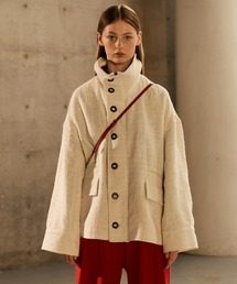 seyto | High neck tweed short jacket / ハイネックツイードショートジャケット(ブルゾン)