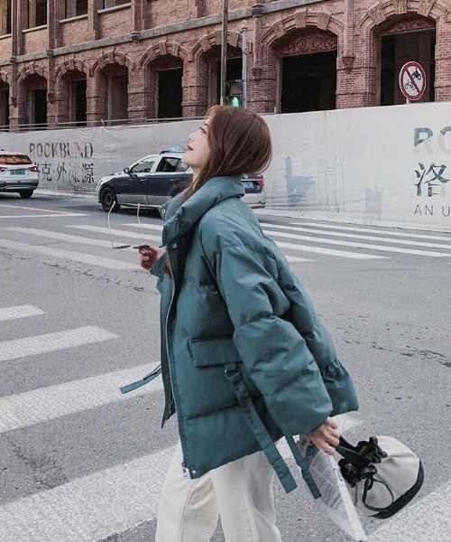 yuue' ( wear )（ユーイ）の「ビッグシルエット ダウンジャケット（ダウンジャケット/コート・レディース・ブラック/ベージュ/ブルーグリーン・S/L/M）」の21枚目の写真