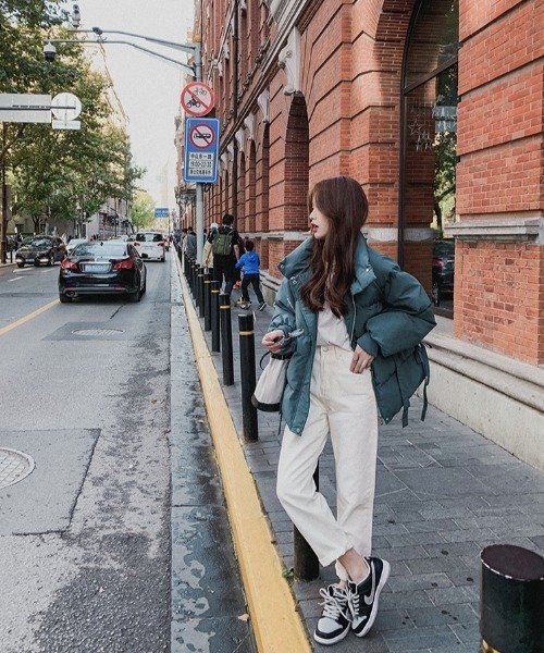 yuue' ( wear )（ユーイ）の「ビッグシルエット ダウンジャケット（ダウンジャケット/コート・レディース・ブラック/ベージュ/ブルーグリーン・S/L/M）」の11枚目の写真