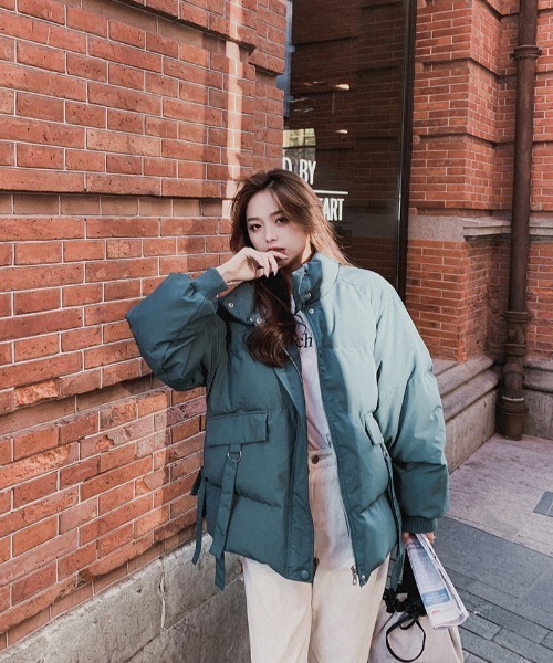 yuue' ( wear )（ユーイ）の「ビッグシルエット ダウンジャケット（ダウンジャケット/コート・レディース・ブラック/ベージュ/ブルーグリーン・S/L/M）」の17枚目の写真