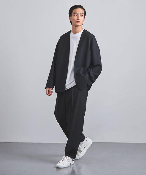 【未使用品】MARW UNITED ARROWS ノーカラージャケット グレー UNITED ARROWS｜ユナイテッドアローズのノーカラージャケット