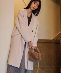 OPAQUE.CLIP | 【ラネリアウール】ノーカラーコート(ノーカラーコート)