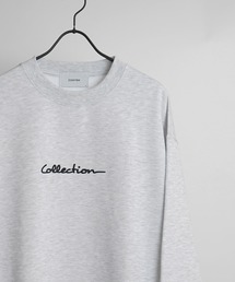ルーズシルエット フロント刺繍 / ワンポイント刺繍ロゴ プルオーバースウェット【Confirm】