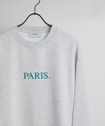 Confirm | ルーズシルエット イラストバックプリント / 刺繍ロゴ プルオーバースウェット【Confirm】(スウェット)
