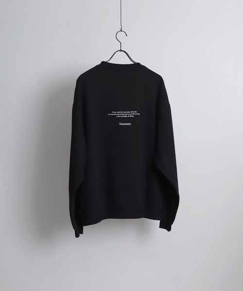 Confirm（コンファーム）の「ルーズシルエット フロント刺繍 / ワンポイント刺繍ロゴ プルオーバースウェット【Confirm】（スウェット・メンズ・グリーン系その他2/グレー系その他4/ブラック系その他3/パープル系その他4/ブラック系その他/パープル/ブラック系その他4/杢グレー/ブラック系その他2/グレー系その他/グレー系その他2/ブルー系その他3/チャコールグレー/グリーン系その他/ホワイト系その他3・L/M）」の21枚目の写真