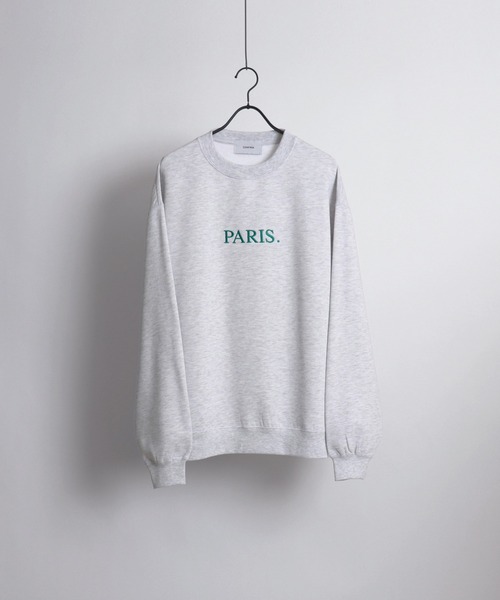 Confirm（コンファーム）の「ルーズシルエット フロント刺繍 / ワンポイント刺繍ロゴ プルオーバースウェット【Confirm】（スウェット・メンズ・グリーン系その他2/グレー系その他4/ブラック系その他3/パープル系その他4/ブラック系その他/パープル/ブラック系その他4/杢グレー/ブラック系その他2/グレー系その他/グレー系その他2/ブルー系その他3/チャコールグレー/グリーン系その他/ホワイト系その他3・L/M）」の16枚目の写真