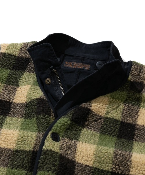 CUBE SUGAR（キューブシュガー）の「CUBE SUGAR/キューブシュガー　綿ナイロン4wayチェックボアライナー付モッズコート（モッズコート・レディース・キャメル/ブラック・FREE）」の3枚目の写真