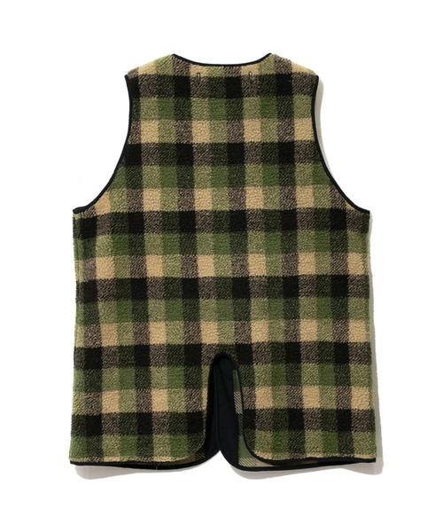 CUBE SUGAR（キューブシュガー）の「CUBE SUGAR/キューブシュガー　綿ナイロン4wayチェックボアライナー付モッズコート（モッズコート・レディース・キャメル/ブラック・FREE）」の11枚目の写真