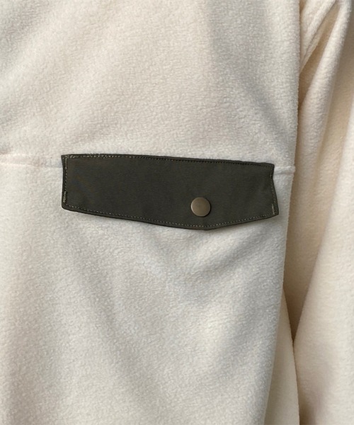 kutir（クティール）の「ビックシルエットスナッププルオーバーフリース（スウェット・メンズ・オフホワイト/ブラック/チャコールグレー・MEDIUM/LARGE）」の11枚目の写真