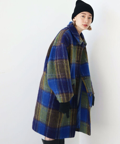 SLOBE citron.（スローブシトロン）の「SLOBE citron.アゼニットCAP（ニットキャップ/ビーニー・レディース・ブルー/ブラック/ホワイト・FREE）」の5枚目の写真