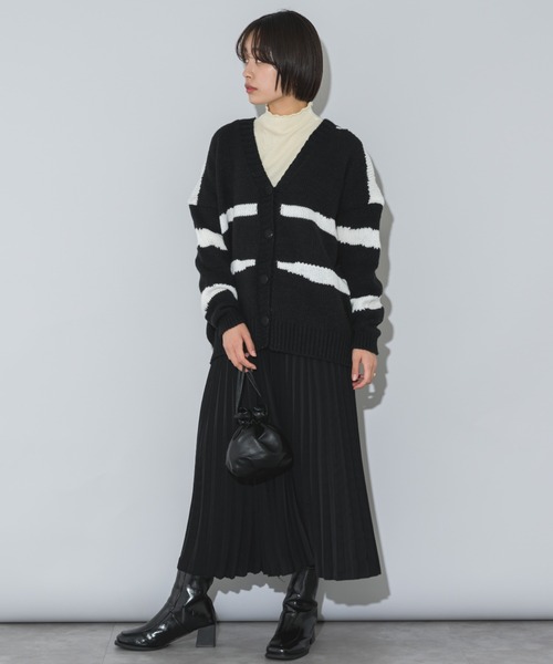 mebole(メボレ)の「配色ニットカーディガン(カーディガン/ボレロ・レディース・グリーン/ブルー/ブラック/ピンク・FREE)」の20枚目の写真