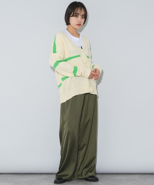 mebole(メボレ)の「配色ニットカーディガン(カーディガン/ボレロ・レディース・グリーン/ブルー/ブラック/ピンク・FREE)」の21枚目の写真