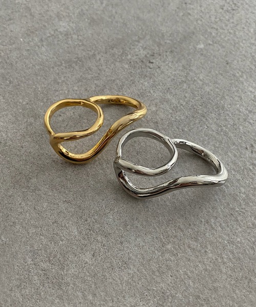 DouDou(ドゥドゥ)の「ダブルフィンガーリング(リング・レディース・シルバー/ゴールド・FREE)」の4枚目の写真