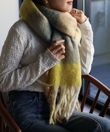 ap retro | チェック柄ボリュームマフラー(ストール/ショール)