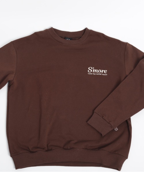 S'more(スモア)の「COTTON CREW NECK BIG SWEAT - S'more recipe(スウェット・レディース・ブラウン/ベージュ・SMALL/MEDIUM/LARGE/X-LARGE)」の7枚目の写真