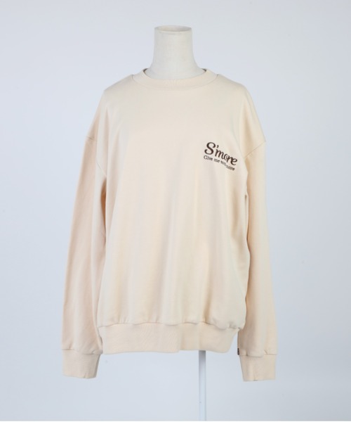 S'more(スモア)の「COTTON CREW NECK BIG SWEAT - S'more recipe(スウェット・レディース・ブラウン/ベージュ・SMALL/MEDIUM/LARGE/X-LARGE)」の18枚目の写真