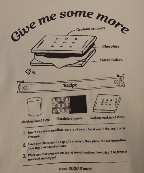 S'more(スモア)の「COTTON CREW NECK BIG SWEAT - S'more recipe(スウェット・レディース・ブラウン/ベージュ・SMALL/MEDIUM/LARGE/X-LARGE)」の17枚目の写真