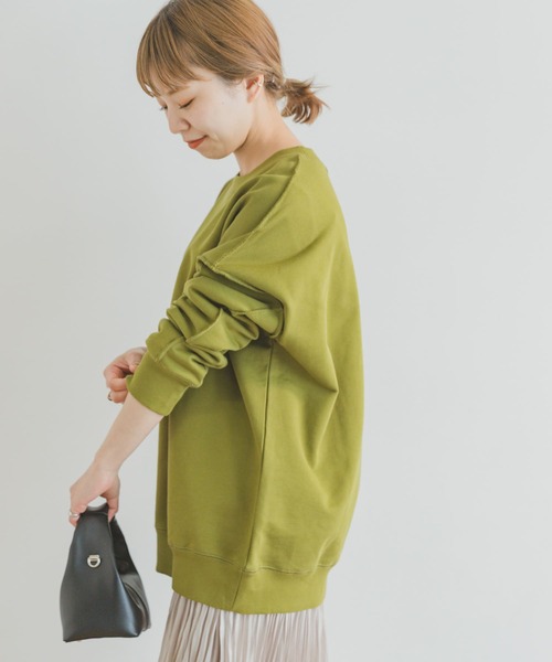 ITEMS URBANRESEARCH（アイテムズ アーバンリサーチ）の「ルーズスウェットプルオーバー（スウェット・レディース・グリーン/ブラック/ベージュ/グレー・FREE）」の10枚目の写真