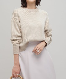 NANO universe | LB.03/バイカラーストライプ畦ニットプルオーバー(ニット/セーター)